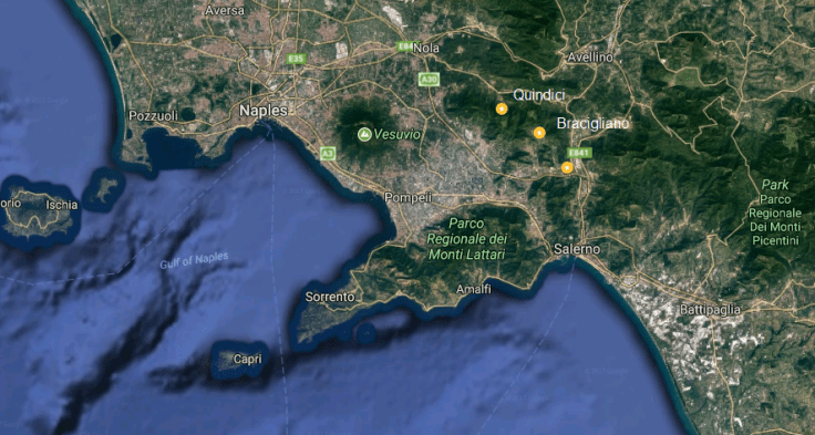 Quindici Bracigliano map