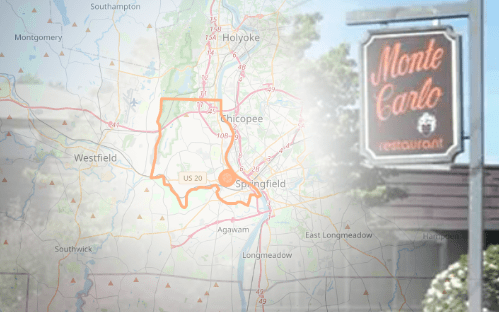 The Monte Carlo restaurant of West Springfield, Massachusetts